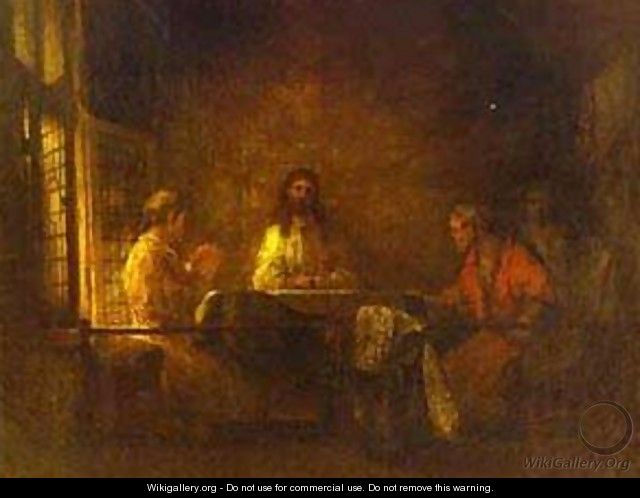 The Pilgrims At Emmaus - Harmenszoon van Rijn Rembrandt - WikiGallery ...