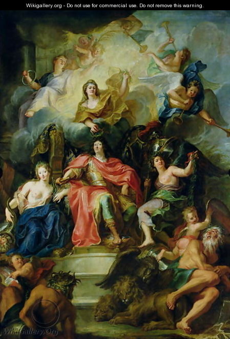 Louis XIV - Charles-Antoine Coypel - WikiGallery.org, the largest ...