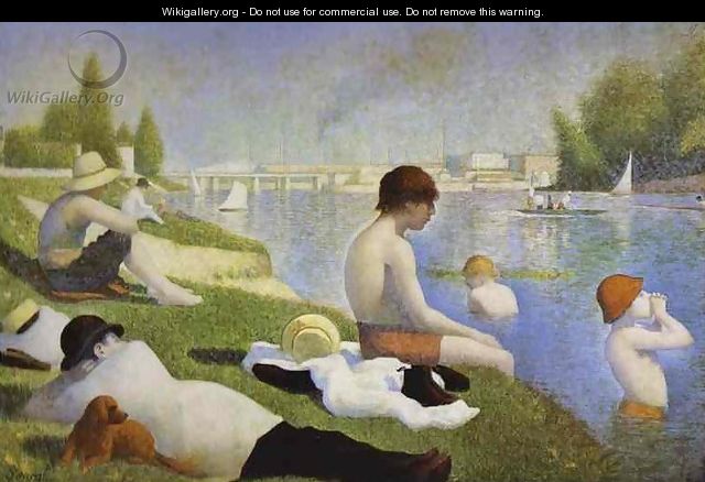 Bathers At Asnieres 1883-84 - Georges Seurat