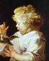 Infant With A Bird 1624-1625 - Peter Paul Rubens