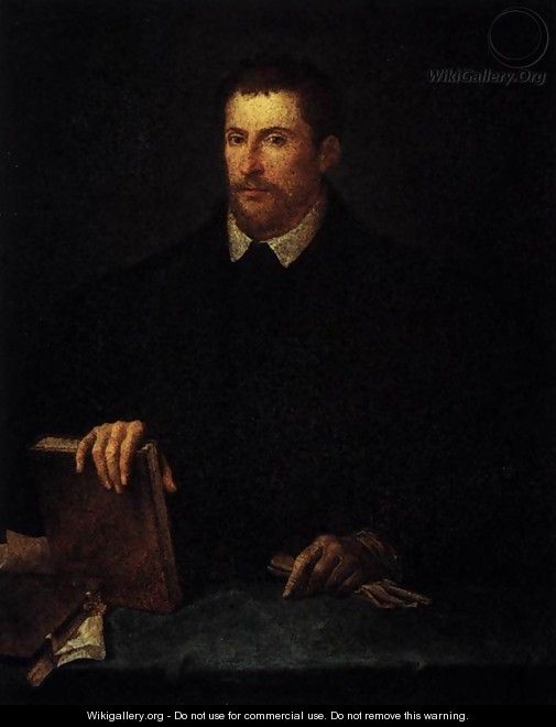 Portrait of Ippolito Riminaldi 2 - Tiziano Vecellio (Titian ...