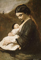 Mother and Child - Jean-Baptiste-Camille Corot