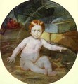 Child in a Swimming Pool Portrait of Prince A G Gagarin in Childhood - Jules Elie Delauney