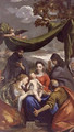The Virgin and Child with Saints Mary Magdalene, Peter, Clare, and Francis and an Abbess 1600 - Sigismondo (Mondino) Scarsellino