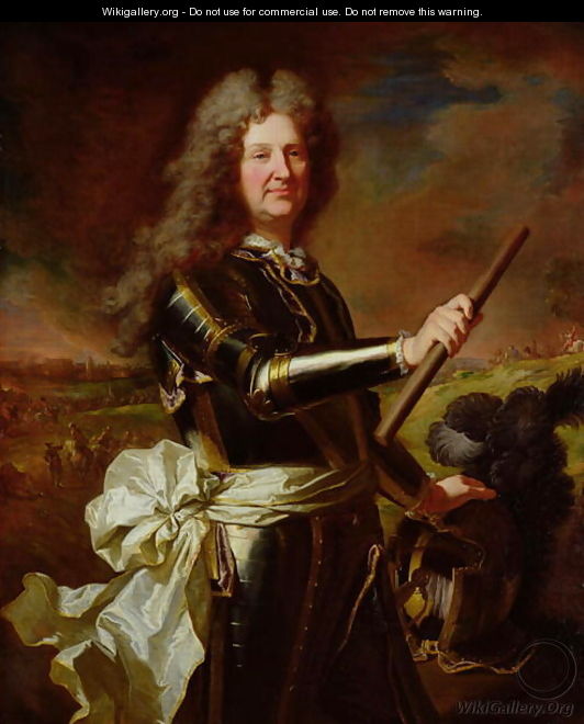 Portrait of Louis XIV 1694 by Hyacinthe Rigaud Reproduction For