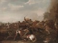 A cavalry skirmish 3 - (after) Jacques (Le Bourguignon) Courtois