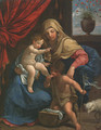 The Madonna and Child with Saint John the Baptist - (after) Guido Reni
