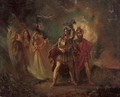 Macbeth and Banquo with the three witches - (after) Howard, H.