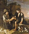 Two young boys with a dog 2 - (after) Giacomo Ceruti (Il Pitocchetto)