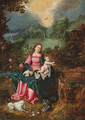 The Virgin and Child - (after) Jan, The Younger Brueghel