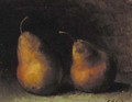 Pears on a table - Auguste Chaix