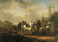 Travellers resting by a Farrier's Booth - (after) Pieter Wouwermans Or Wouwerman