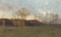 Dusk in the meadow - Charles Hippolyte Andre