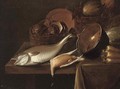 A fish, a dead game bird - (after) Gerrit Van Vucht