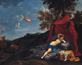 The departure of Aeneas - (after) Domenichino (Domenico Zampieri)