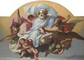 God the Father with angels and cherubs - (after) Mengs, Anton Raphael