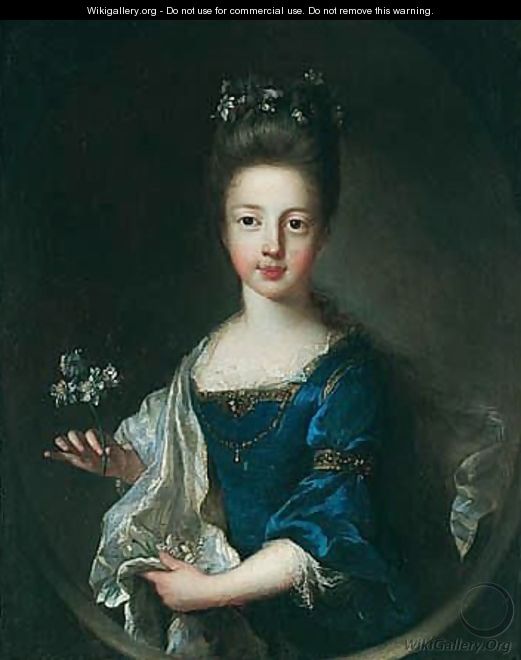 Portrait Of Princess Louisa Maria Theresa Stuart (1692-1712) - Francois de Troy