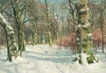 In Charlottenlund Forest, Winter - Peder Monsted