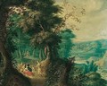 A Wooded Landscape With Diana And Her Nymphs - Jasper van der Laanen