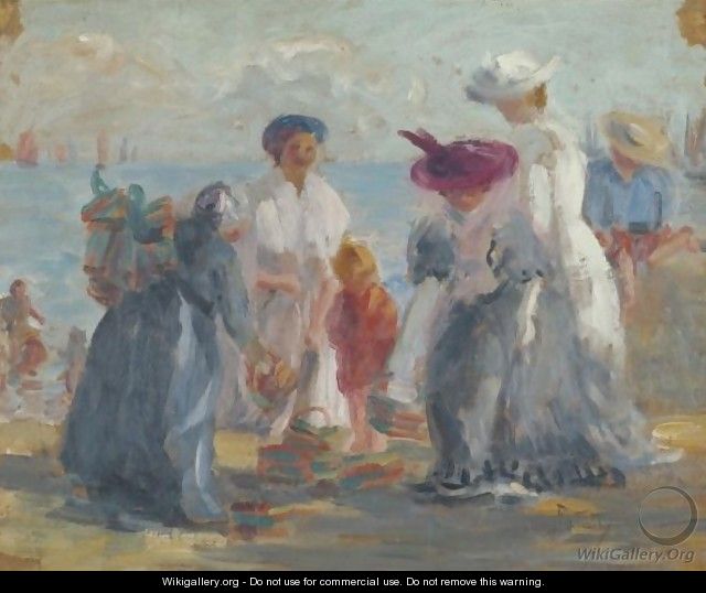Women At The Seashore - Julian Falat
