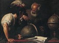 The Geographers - (after) Bernardo Strozzi