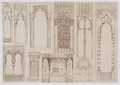 Islamic and Moorish design for shutters and divans, from 'Art and Industry' - (after) Albanis de Beaumont, Jean Francois