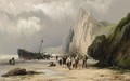 A Coastal Scene - Johannes Hermann Barend Koekkoek