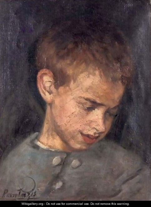 Portrait Of A Boy 2 - Pericles Pantazis - WikiGallery.org, the largest ...