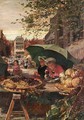 The Cherry Stall At A French Market - Lionel Percy Smythe