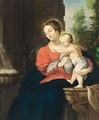Saint Mary And Child - (after) Sir Peter Paul Rubens