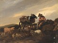 A Herdsman With His Herd Resting - (after) Nicolaes Berchem
