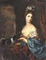 Portrait Of A Young Woman With A Dog - Margaretha Wulfraet