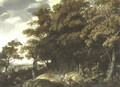 Extensive Landscape With Travelers - (after) Jacob Salomonsz. Ruysdael