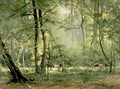Cows In A Woodland Glade - Eugene Berthelon