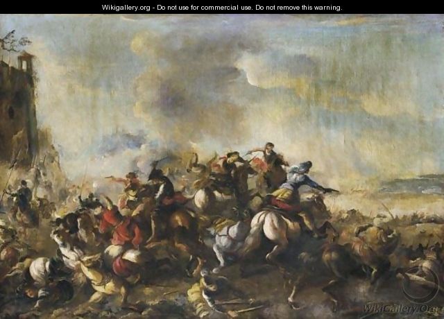 Battaglia - (after) Antonio Calza - WikiGallery.org, the largest ...