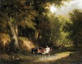 Cattle Watering - William Shayer, Snr