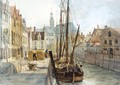 A Quay In Rotterdam - Alfred Gomersal Vickers