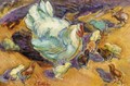 Mother Hen With Her Chicks - Nikolai Aleksandrovich Tarkhov
