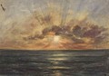 Sunset Over The Indian Ocean - Andrew Nicholl