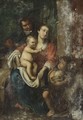 The Virgin And Child With Saint Anne And Saint John - Flemish School
