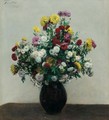 Chrysanthemes - Ignace Henri Jean Fantin-Latour