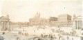 View Of The Cathedral And Square Of St. Peter'S, Rome - (after) Francesco Pannini
