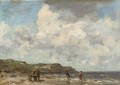 Shell Fishers On The Beach - Jacob Henricus Maris