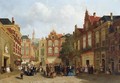 The Daily Market On The Groenmarkt With The St. Jacobskerk In The Back, The Hague - Joseph Bles