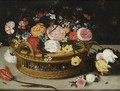 Still Life Of Roses, Tulips, Chrysanthemums, Anemones And Other Flowers - (after) Jan The Elder Brueghel