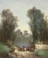 Hirte In Landschaft Mit Baumen, 1871 Herdman In Landscape With Trees, 1871 - Ferdinand Hodler