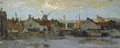 A View Of A Dutch Town At The Waterfront - Jacob Henricus Maris