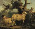 Two Sheep In A Landscape - George Morland