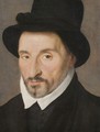 Portrait Of Gentleman, Head And Shoulders, Wearing A Black Tunic With A Black Hat - (after) Clouet, Francois