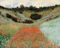 Poppy Field In A Hollow Near Giverny - Claude Oscar Monet